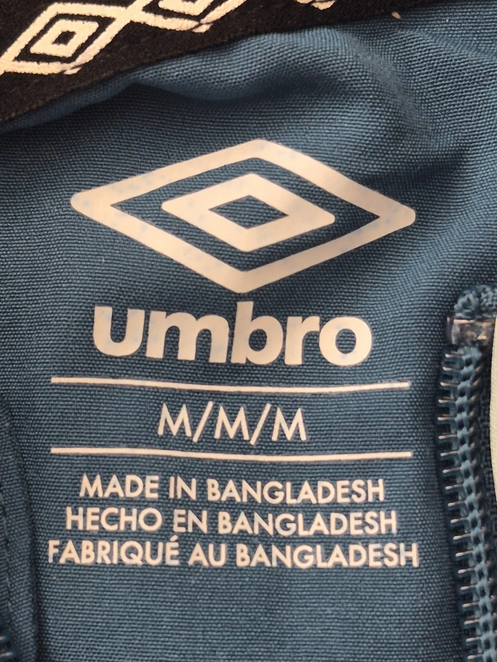 Umbro Kids' Teal Blue Pullover Rain Jacket